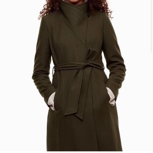 Aritzia Babaton Women’s Atelier ‘The Connor’ Coat Wool Cashmere Blend Wrap Coat